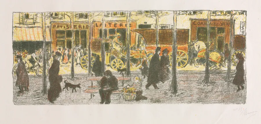 Boulevard by Pierre Bonnard