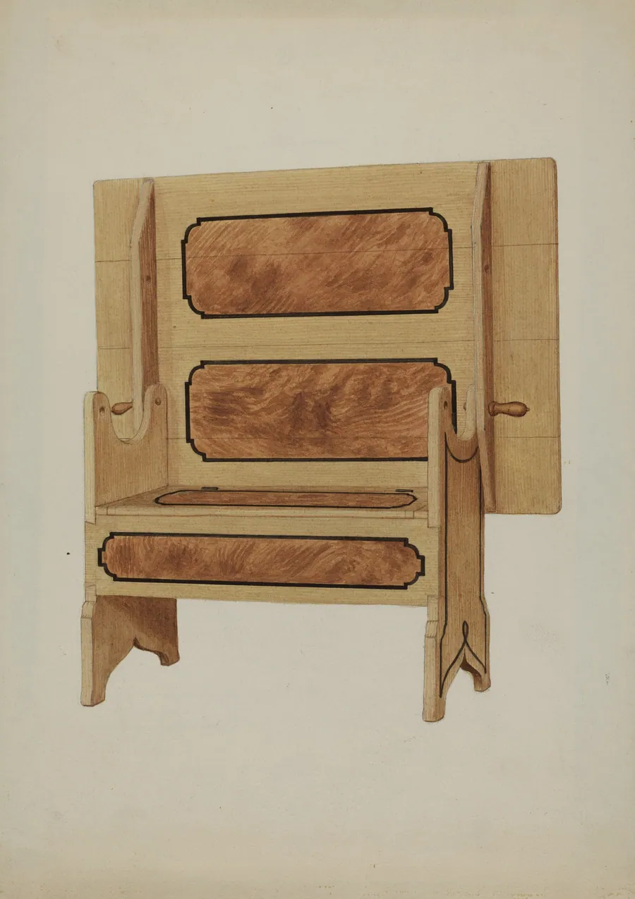 Pa. German Hutch Table by Rex F. Bush