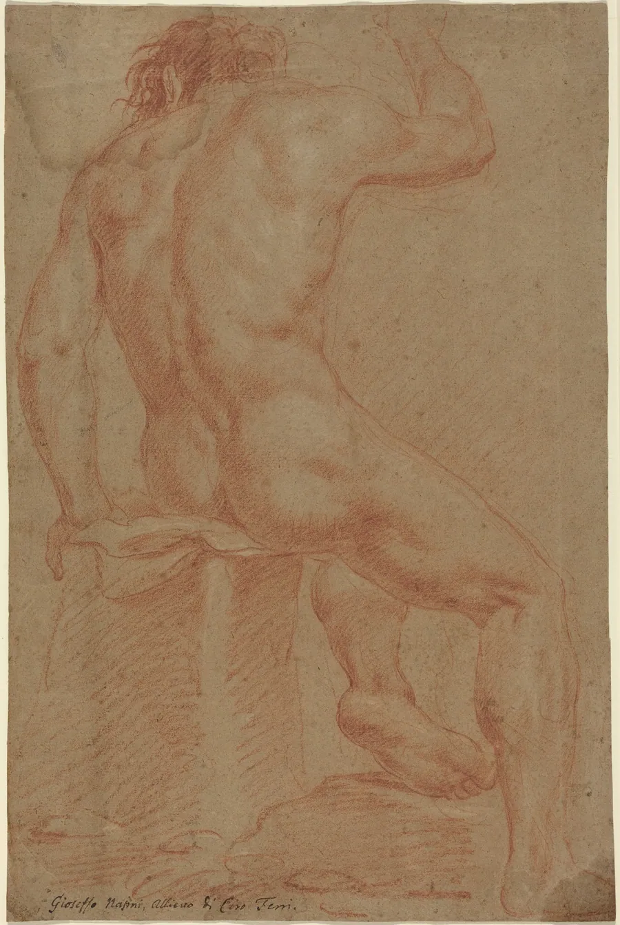 Nude Male Figure [recto] by Italian 17th Century