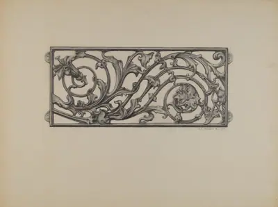 Cast Iron Window Grille