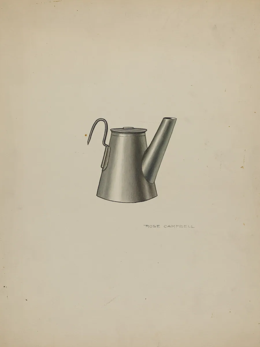 Miner's Oil Lamp by Rose Campbell-Gerke