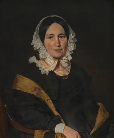 Cathrine Jensen, f. Lorenzen, kunstnerens hustru
