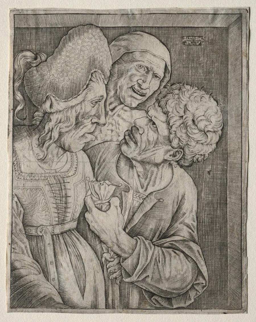 The Rich Old Woman by Agostino Veneziano