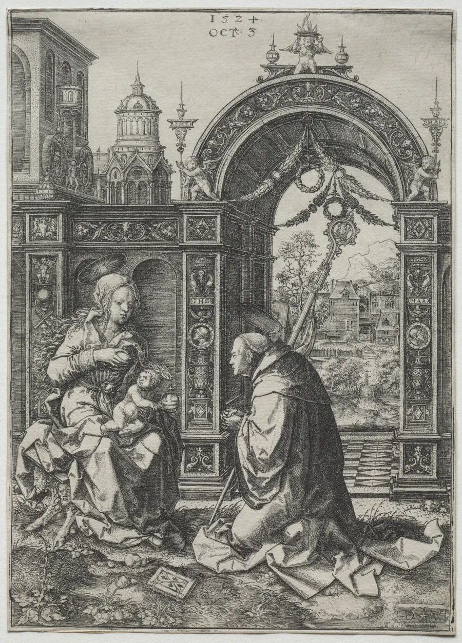 The Vision of St. Bernard by Dirk Vellert