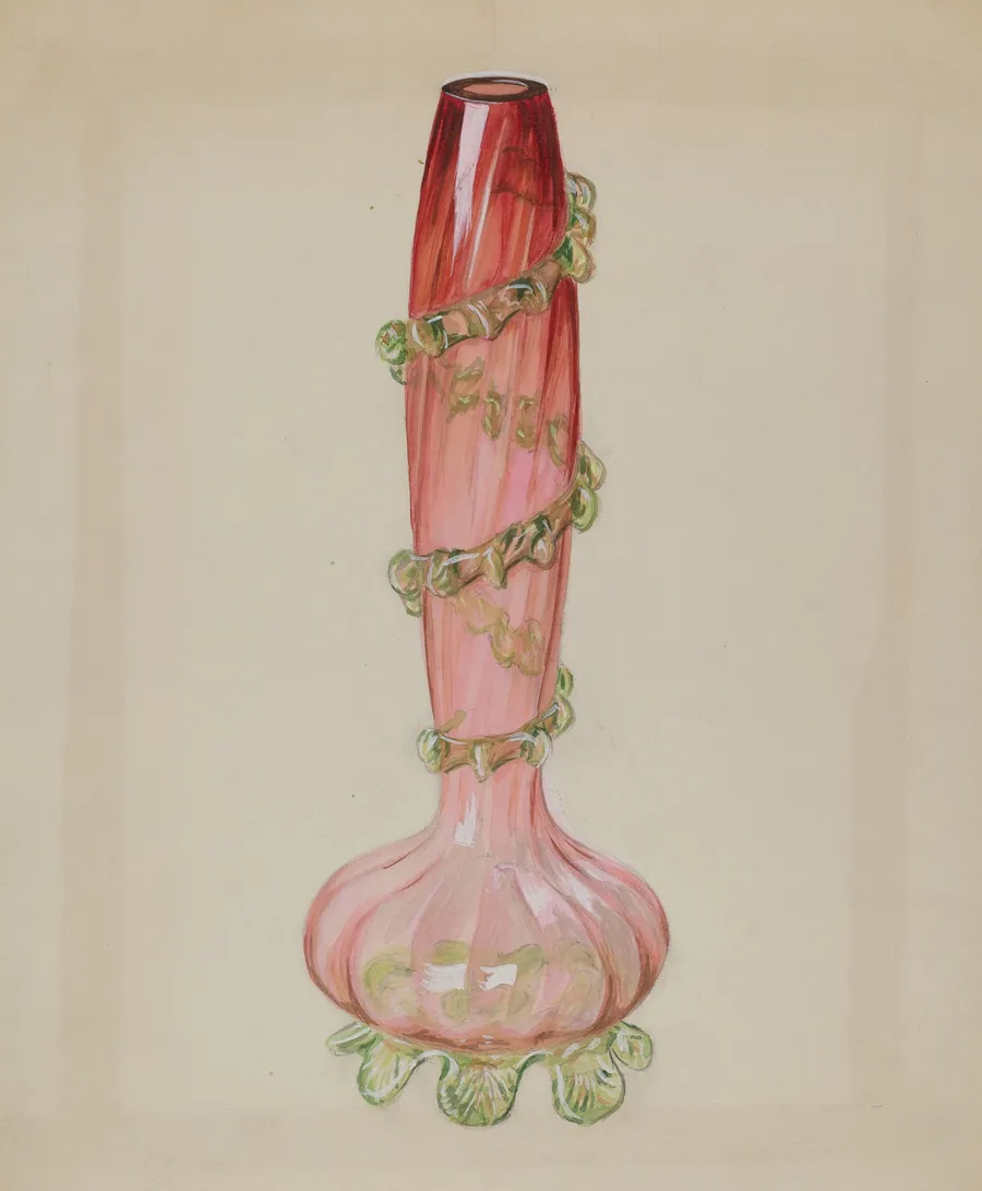 Ruby Vase by Robert Stewart