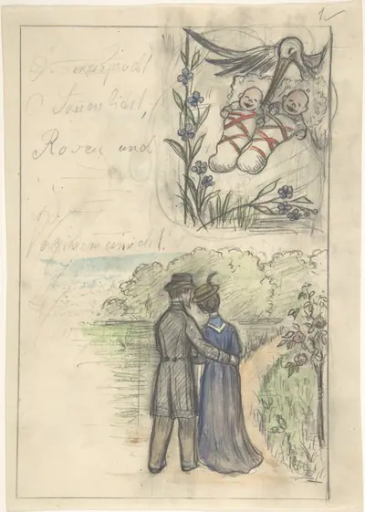 Study for a Birth Announcement
