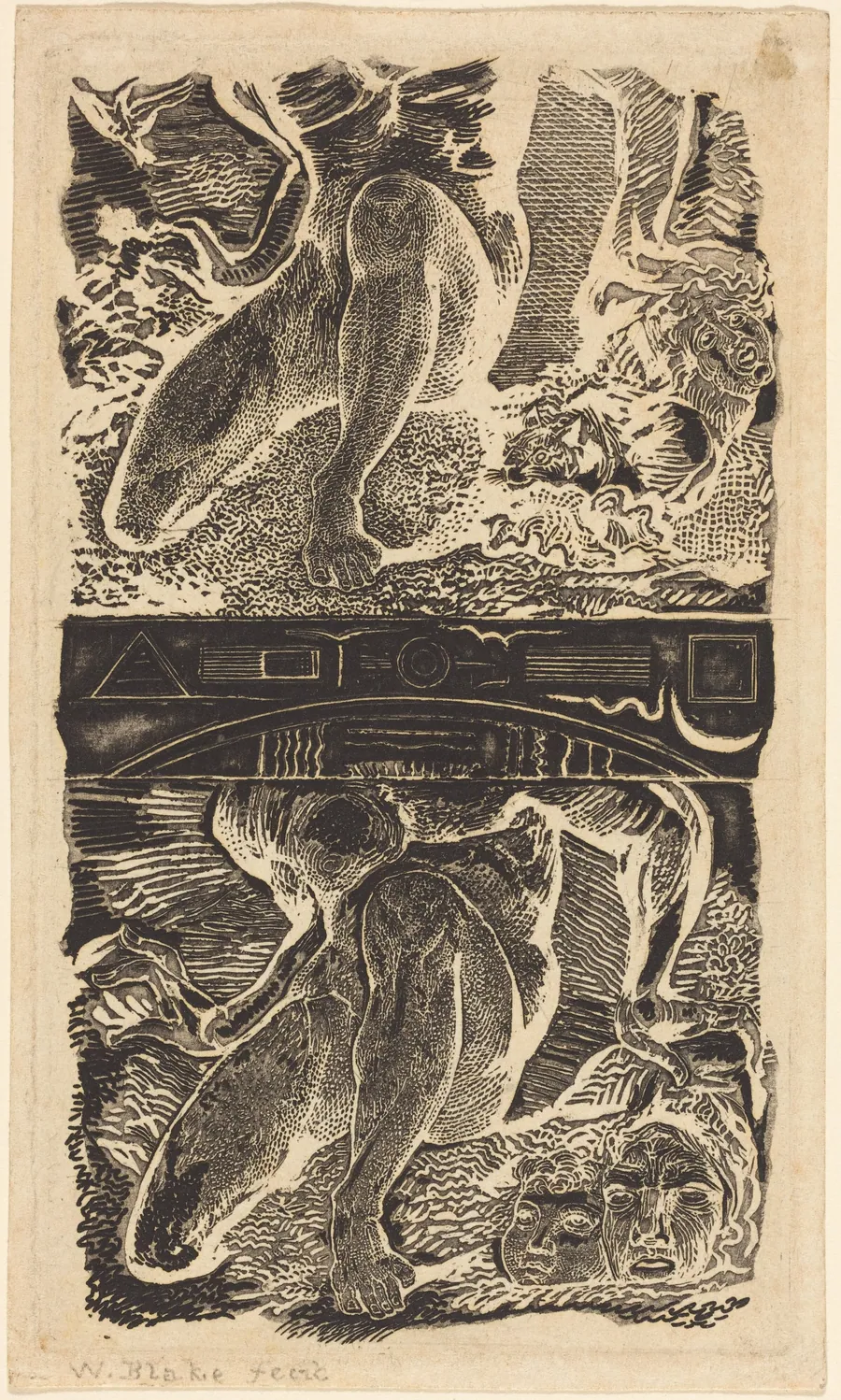 Unknown subject (Let Him look up into the Heaven and laugh in the bright air) by William Blake