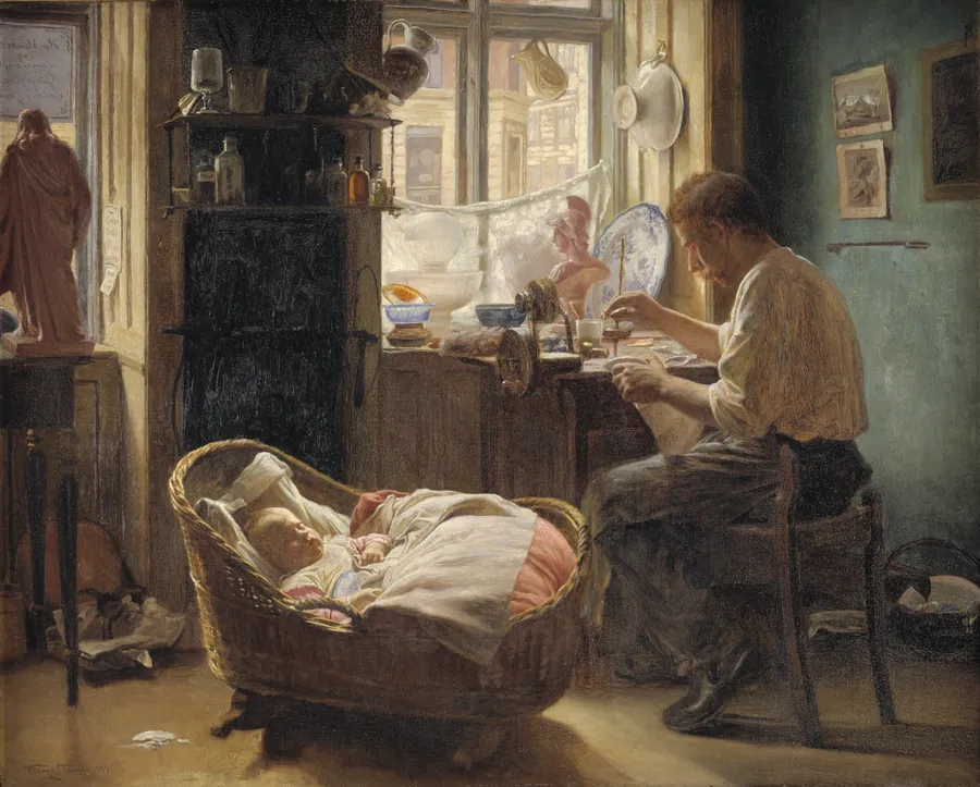 Hos klinkemanden by Wenzel Tornøe