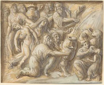 Moses Drawing Water From the Rock