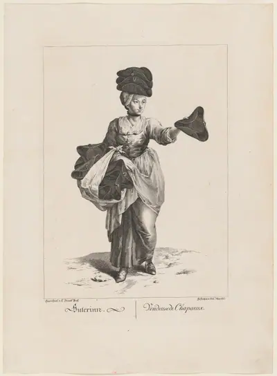 Huterinn/Vendeuse de Chapeaux. (Hat Seller)