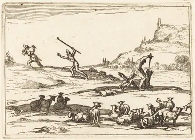 Shepherds Defending their Herds