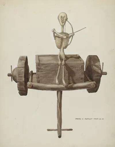 Penetente Death Cart & Death Figure