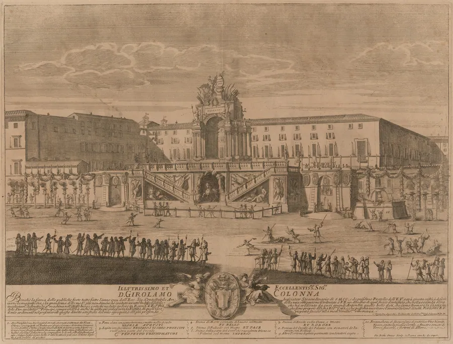 The Seconda Macchina for the Chinea of 1722: A Triumphal Arch for Charles VI by Giovanni Battista Sintes