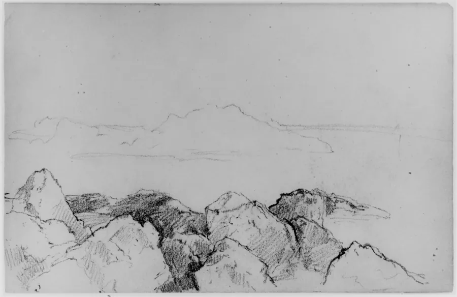 Study of Bay and Shore (from Sketchbook) by Daniel Huntington