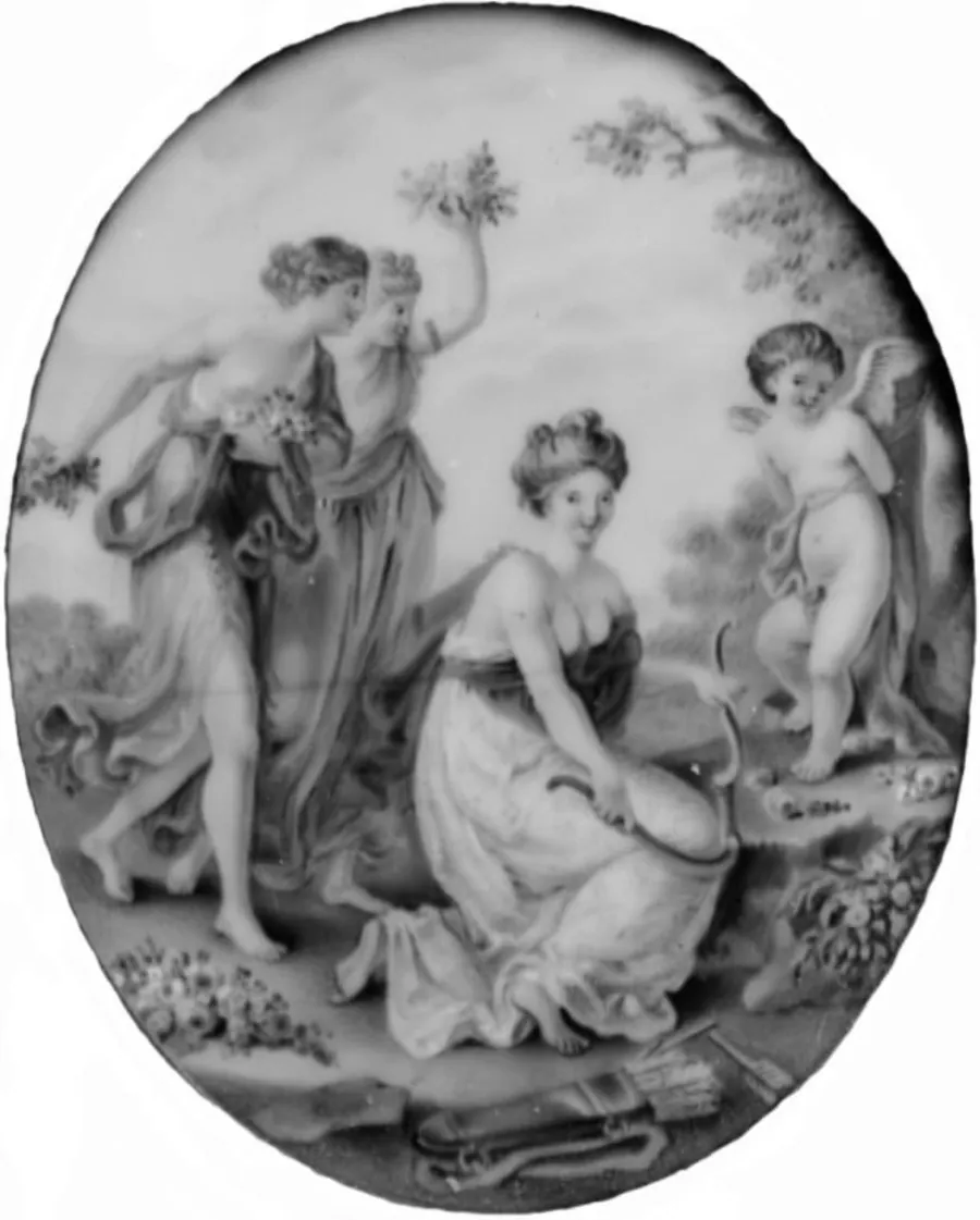 Amor lænket af gratierne by Georg Seiptius