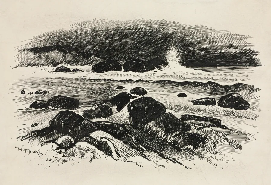 Tail Piece for Chapter XII from "Lorna Doone" by William Henry Drake
