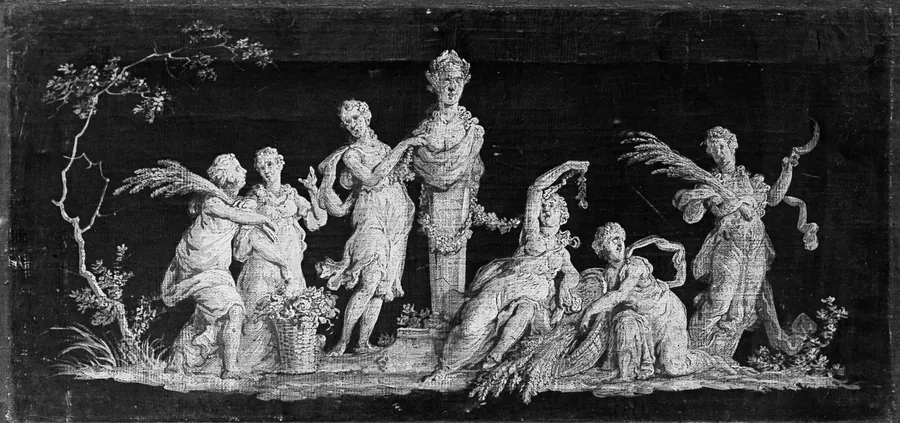 Allegory of Agriculture (one of a pair) by French Painter