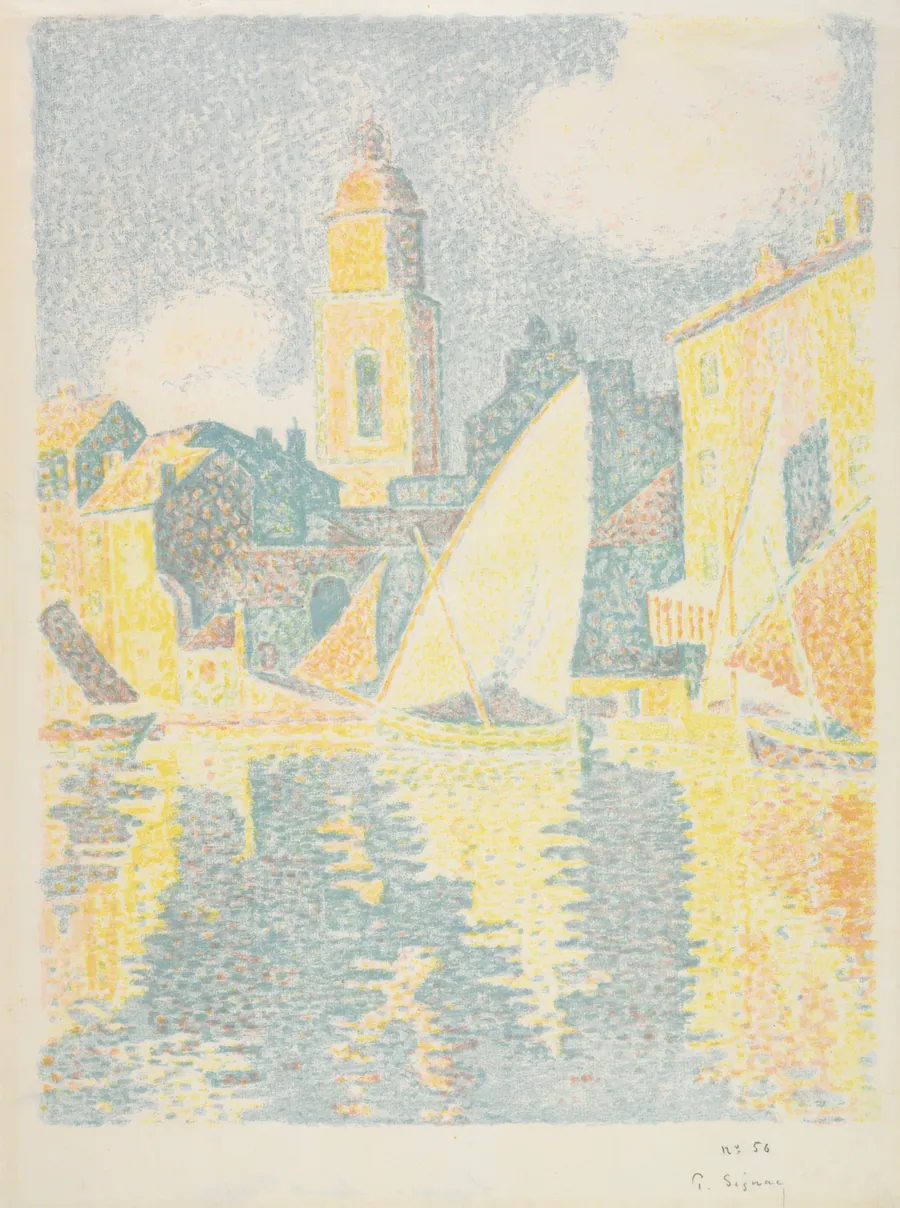 Saint-Tropez:  The Port by Paul Signac