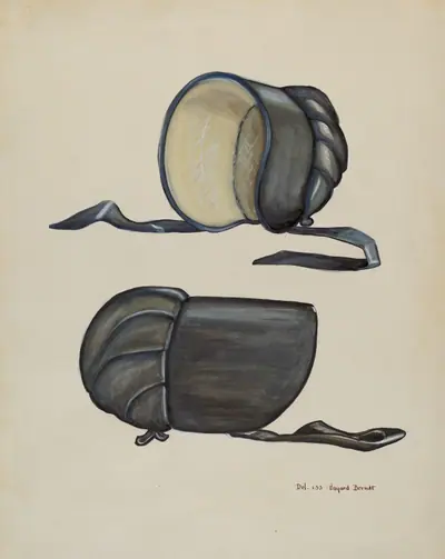 Black Silk Bonnet