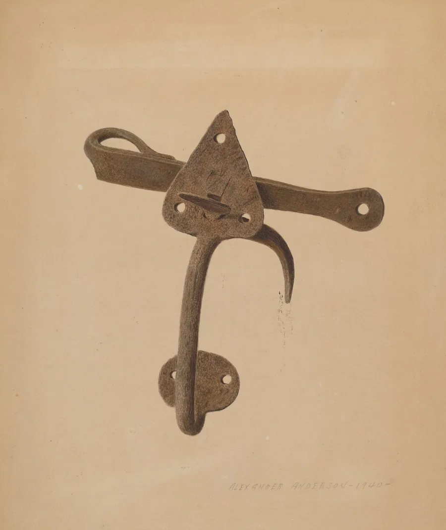 Handled Door Latch by Alexander Anderson