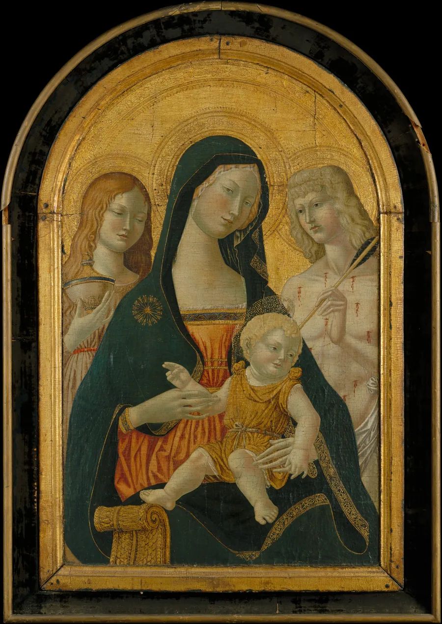 Madonna and Child with Saints Mary Magdalen and Sebastian by Icilio Federico Ioni