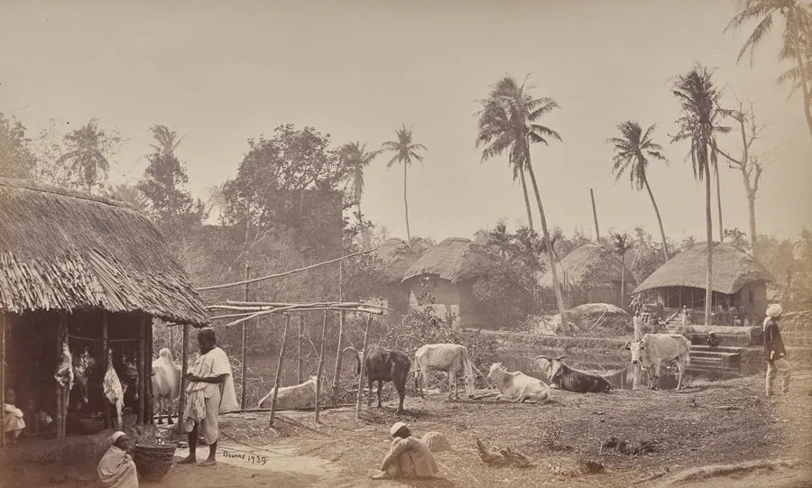 A Village Scene, Near Calcutta by Samuel Bourne