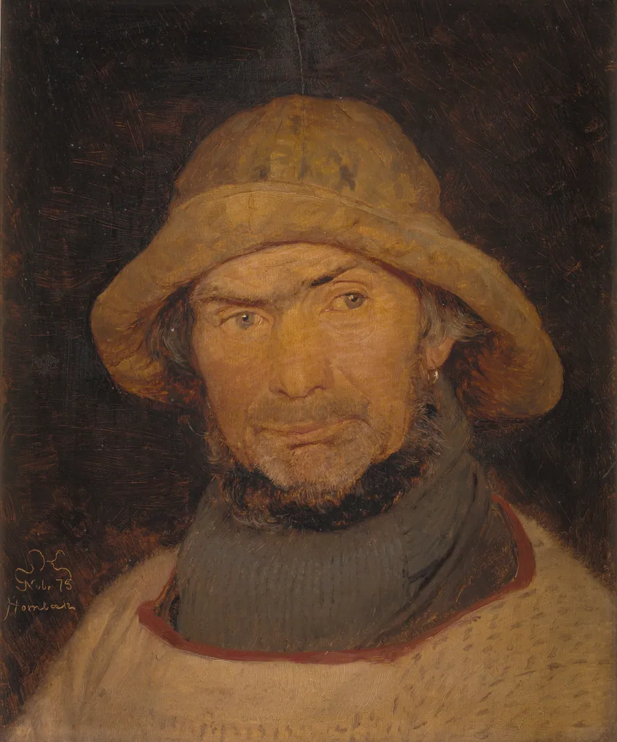 Portræt af en fisker fra Hornbæk by P.S. Krøyer