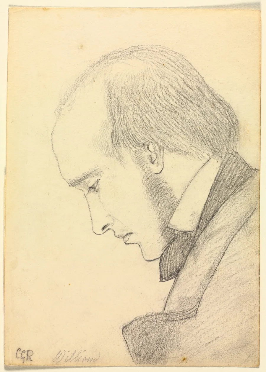 Portrait of William Michael Rossetti by Christina Georgina Rossetti