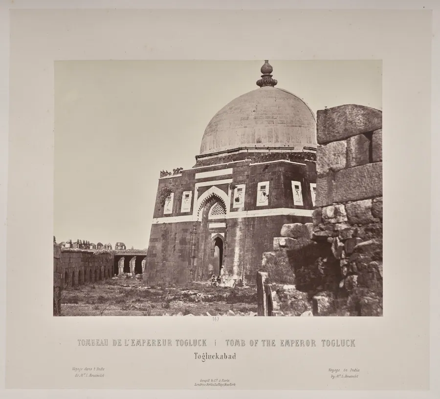 Tomb of the Emperor Togluck, Togluckabad by Louis-Théophile Marie Rousselet