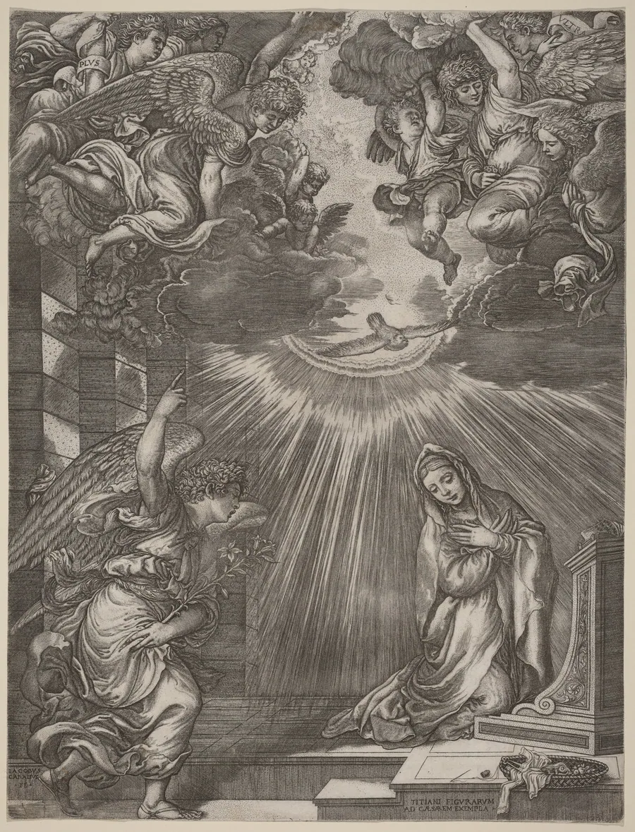 The Annunciation by Gian Jacopo Caraglio