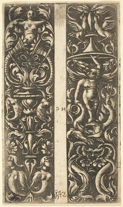 Ornament with Sirens and Ornament with Genius