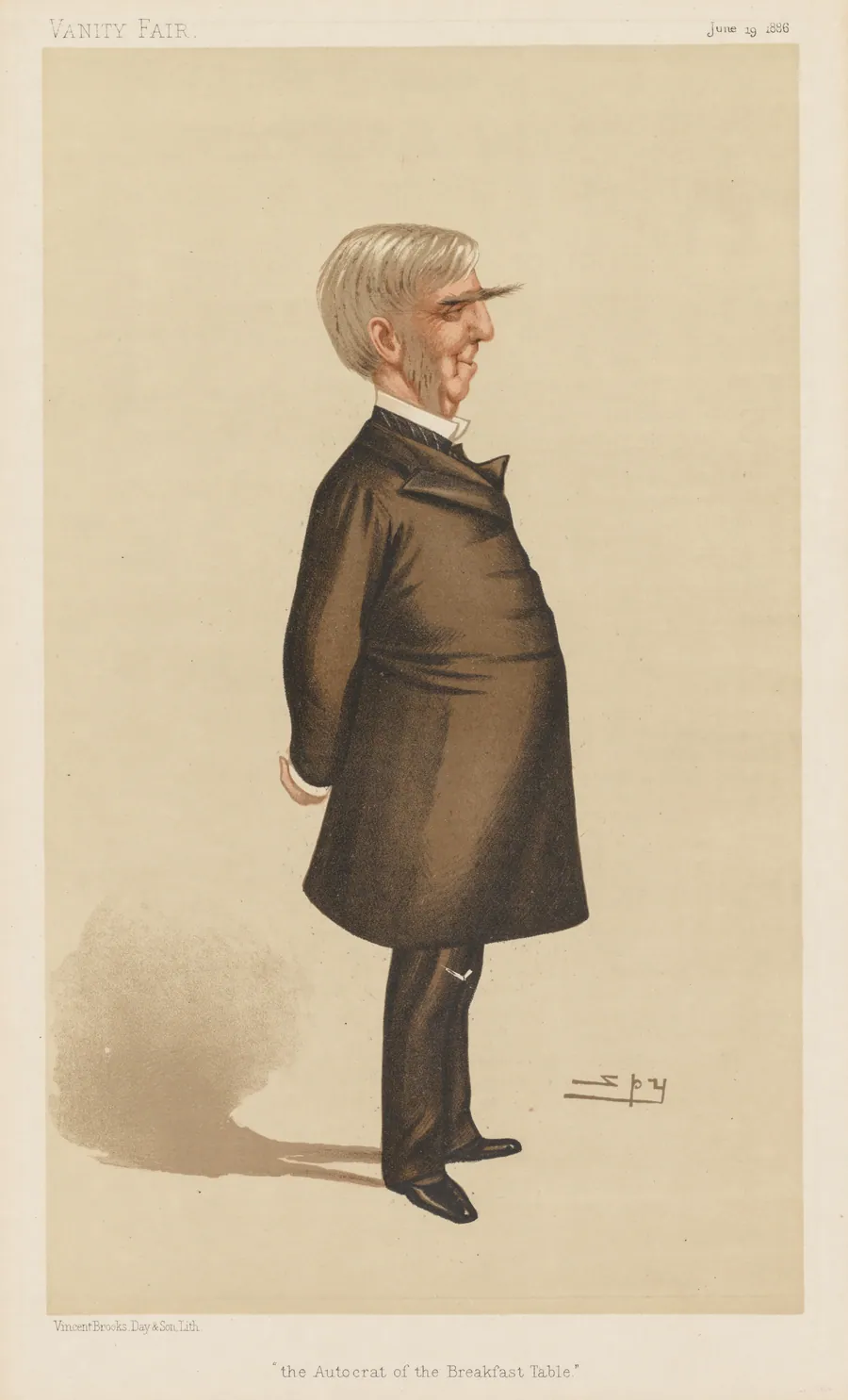 Vanity Fair: "The Autocrat of the Breakfast Table" by Leslie Matthew (Spy) Ward