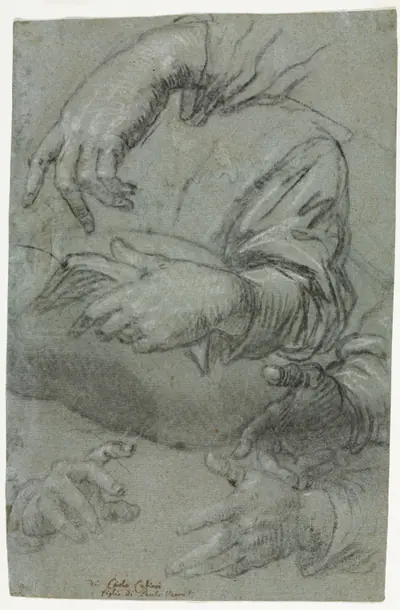 Studies of Hands (recto)