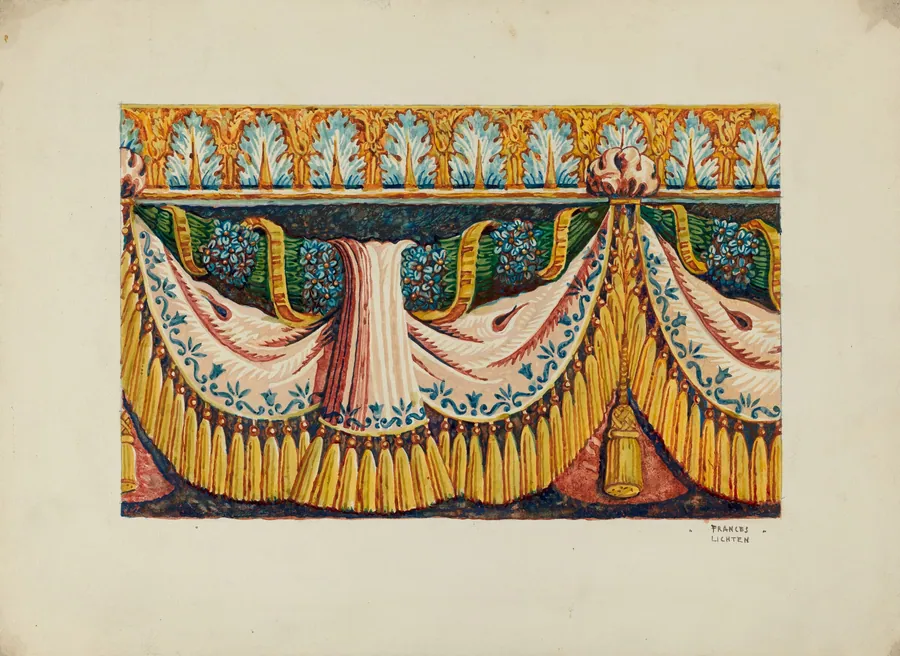 Wall Paper Border Design by Frances Lichten