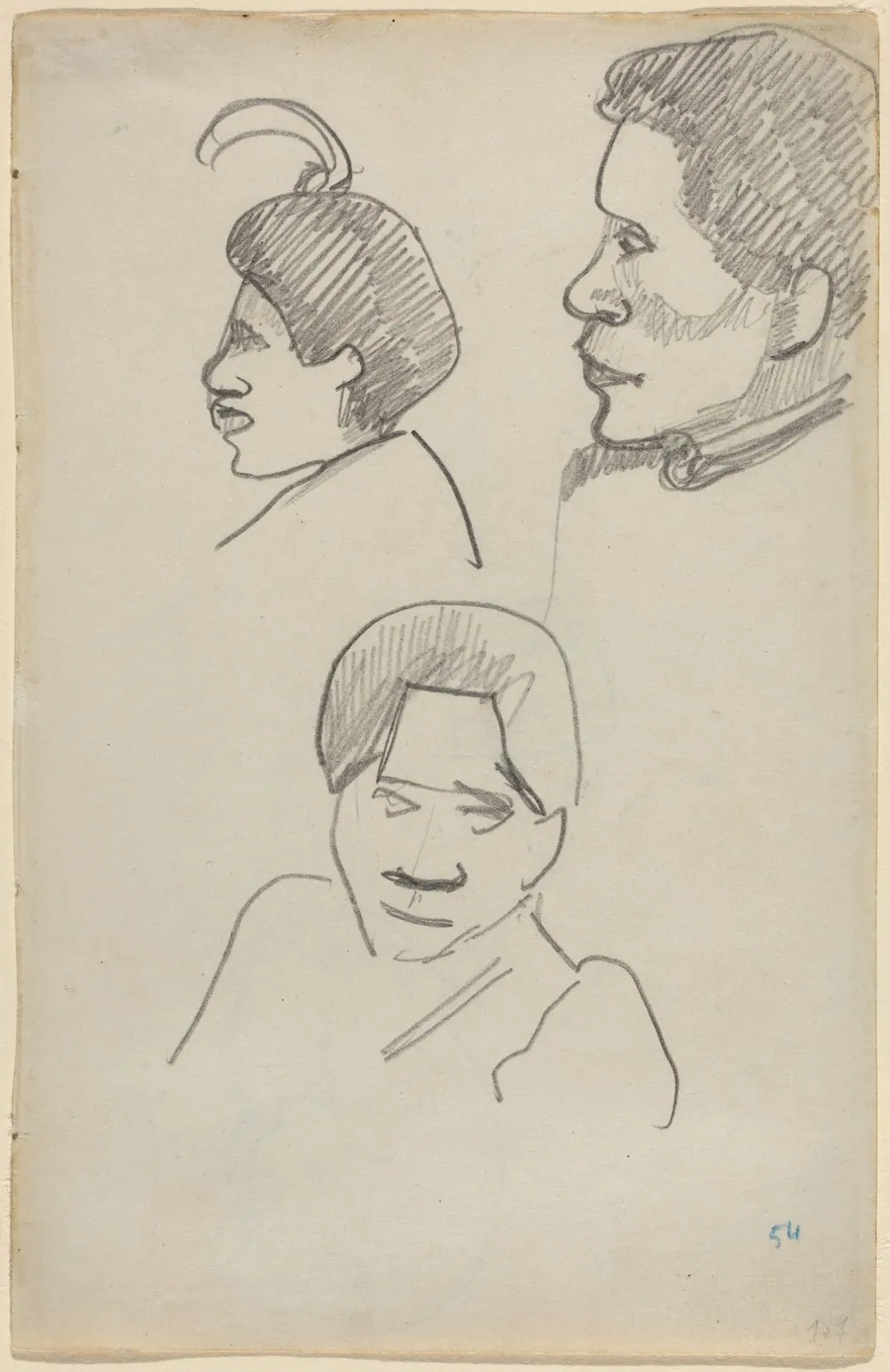 Tahitian Heads by Paul Gauguin