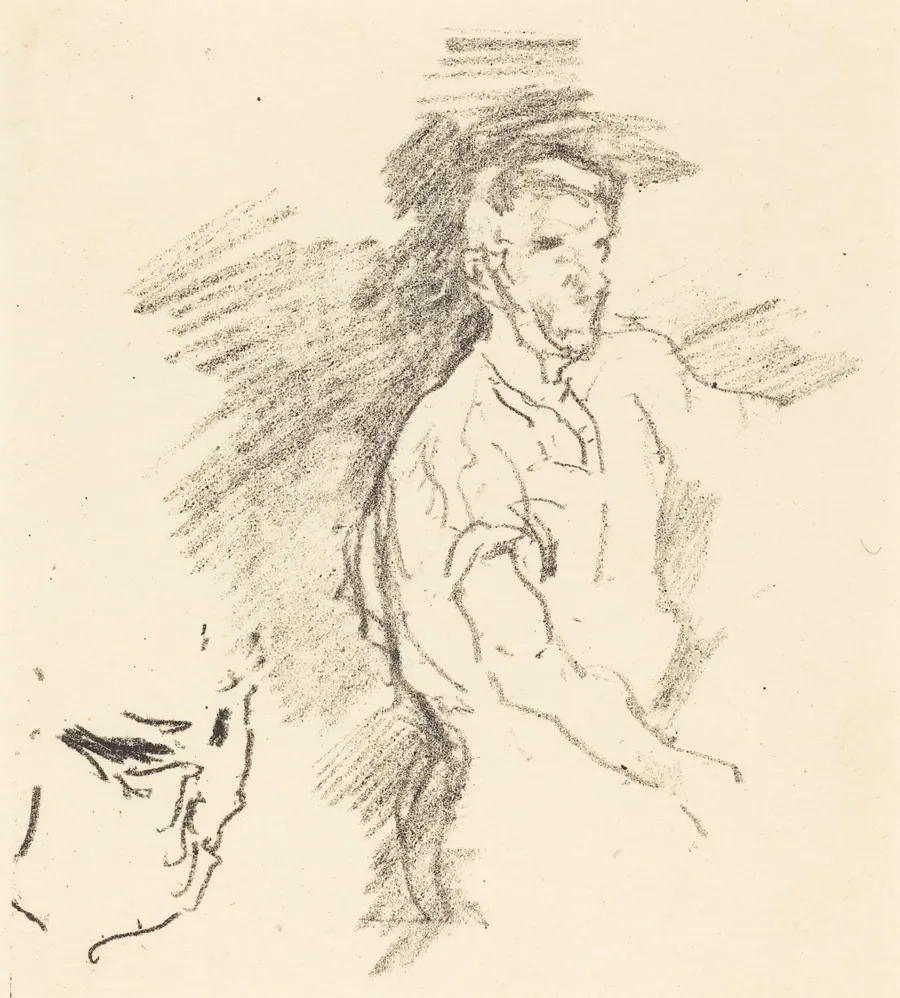 Sketch of a Blacksmith by James McNeill Whistler