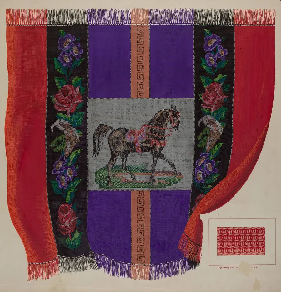 Afghan Carriage Robe by J. Howard Iams
