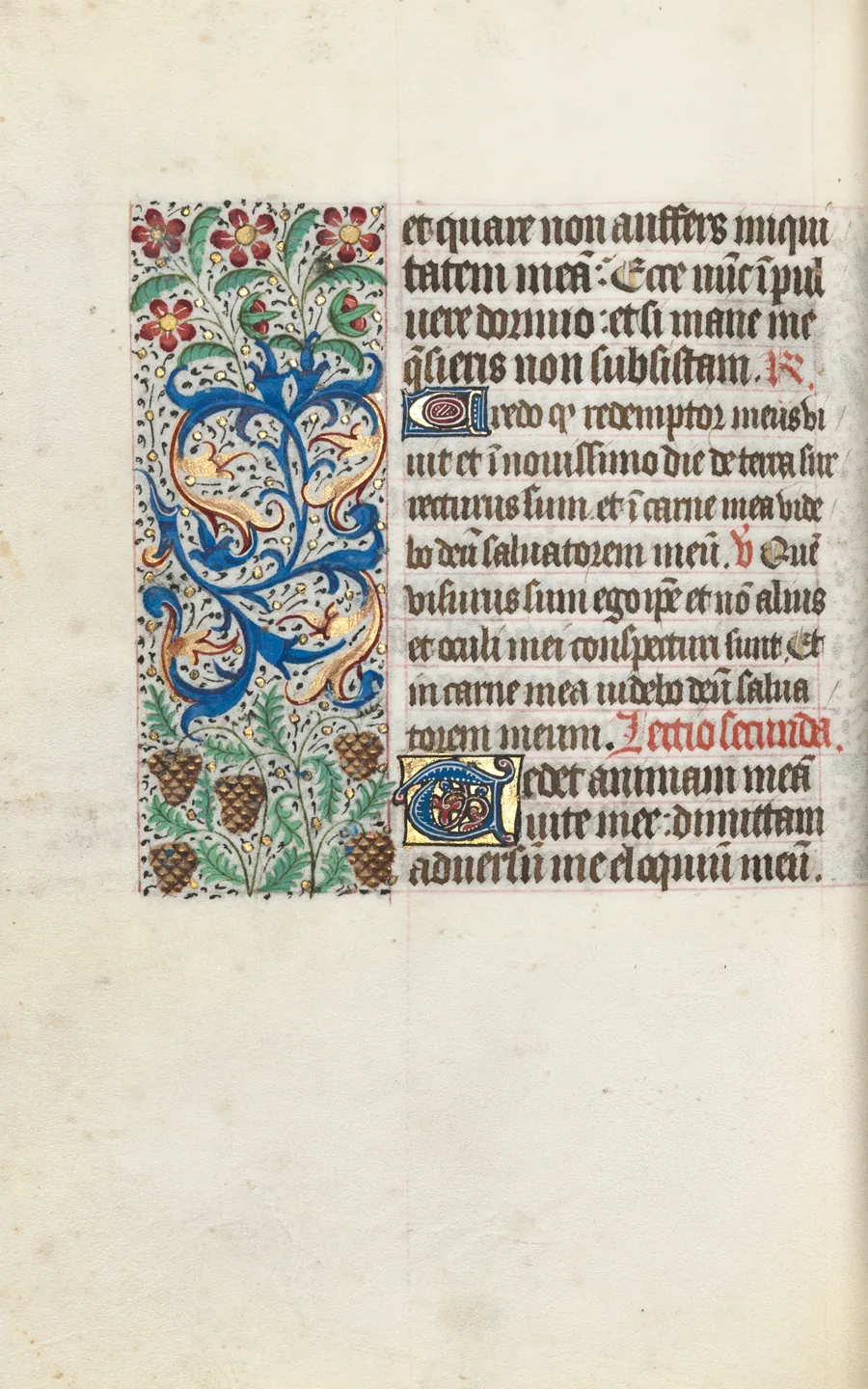 Book of Hours (Use of Rouen): fol. 115v by Master of the Geneva Latini