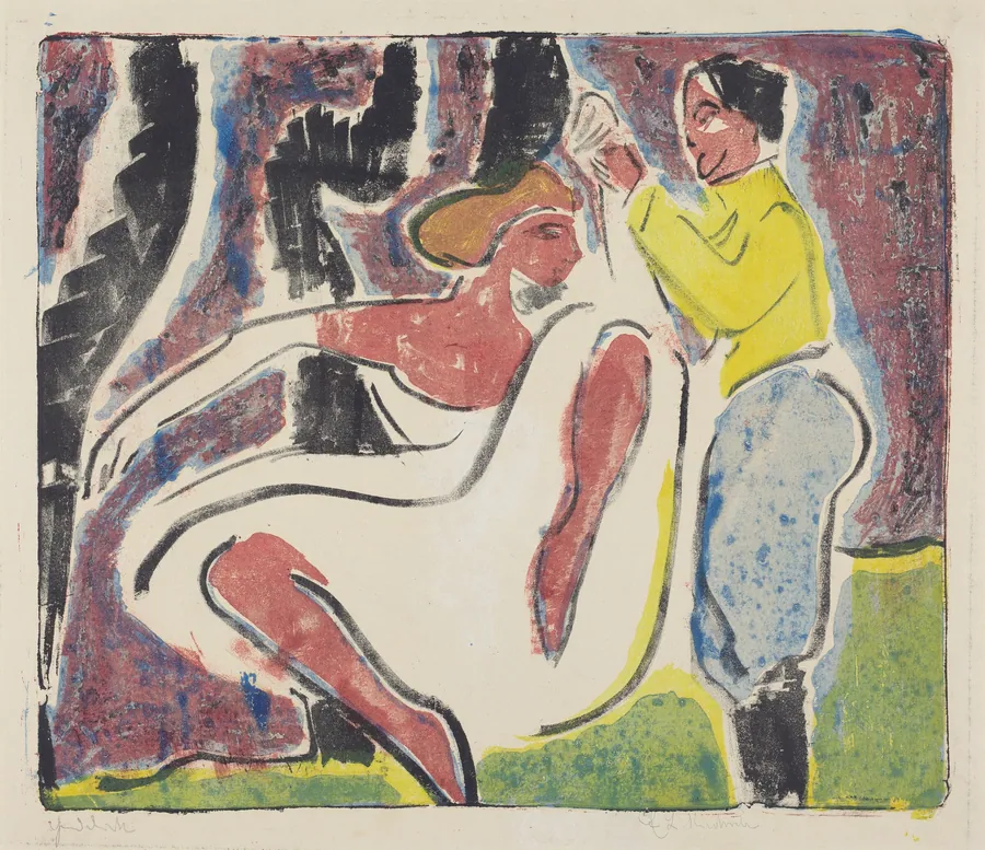 Russian Dancers by Ernst Ludwig Kirchner