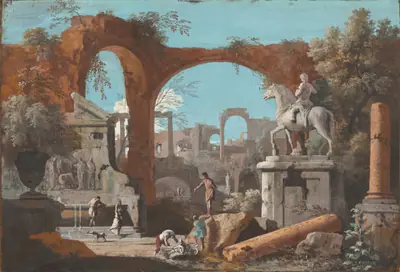 A Capriccio of Roman Ruins