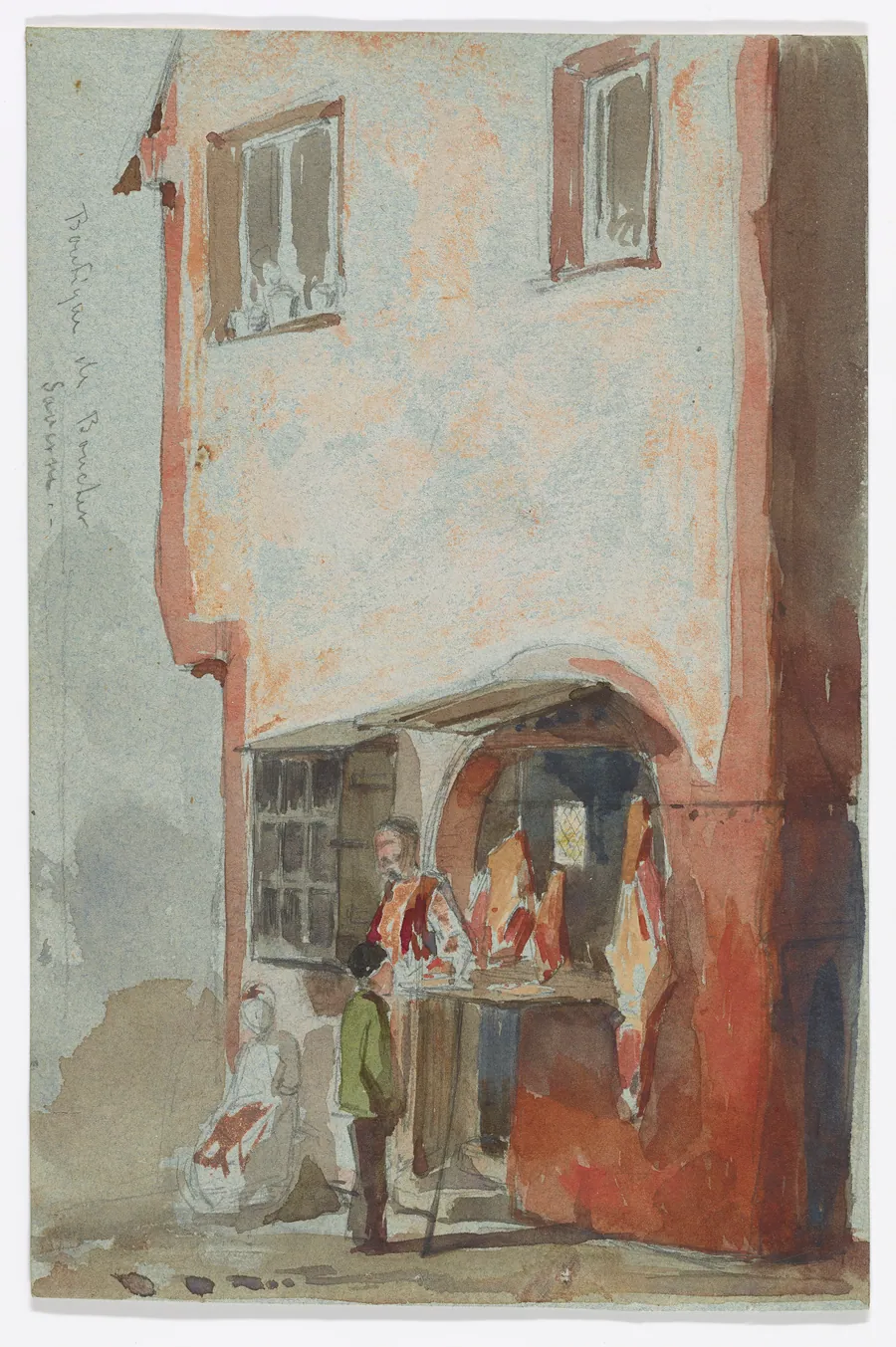 Boutique de Boucher–Saverne by James McNeill Whistler (1834-1903)