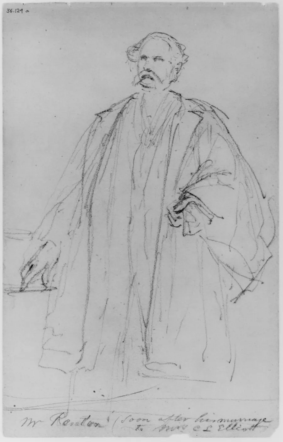 Portrait of Mr. Renton (from Sketchbook) by Daniel Huntington