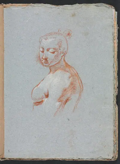 Verona Sketchbook: Female nude (page 27)