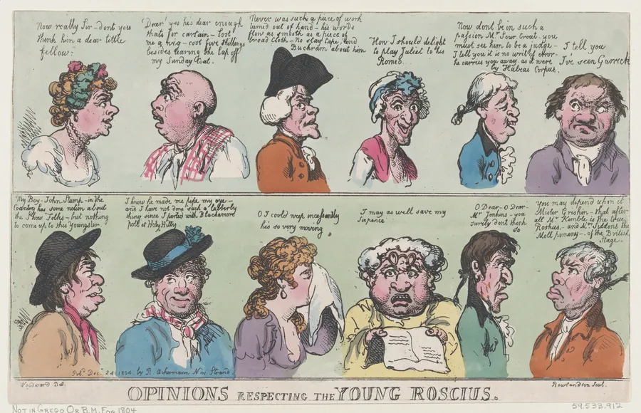 Opinions Respecting The Young Roscius by George Murgatroyd Woodward