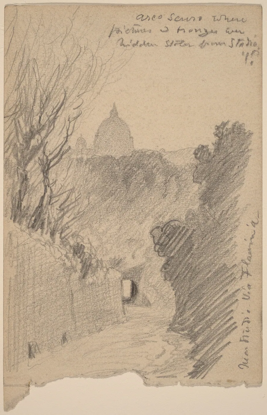 Arco Oscuro--Over the Via Fiaminia by Elihu Vedder