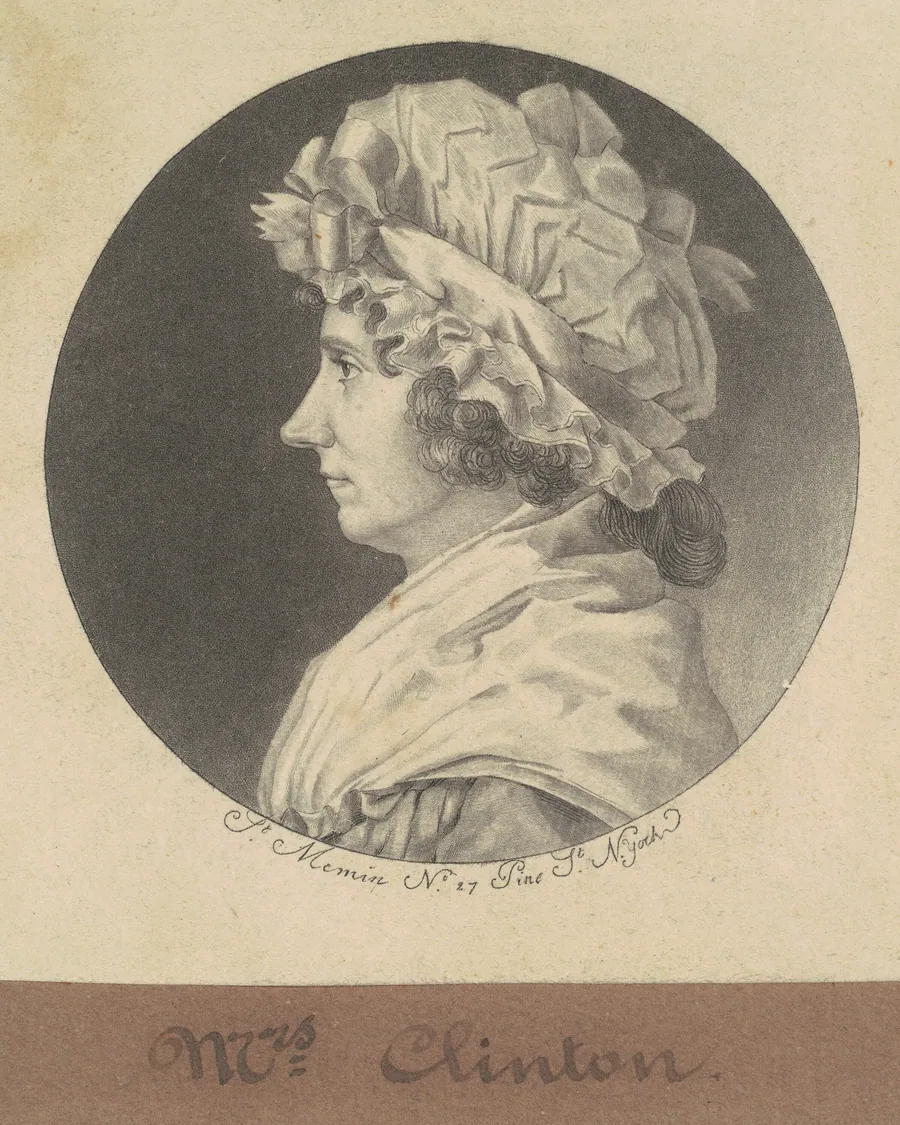 Cornelia Tappen Clinton by Charles B. J. Févret de Saint-Mémin
