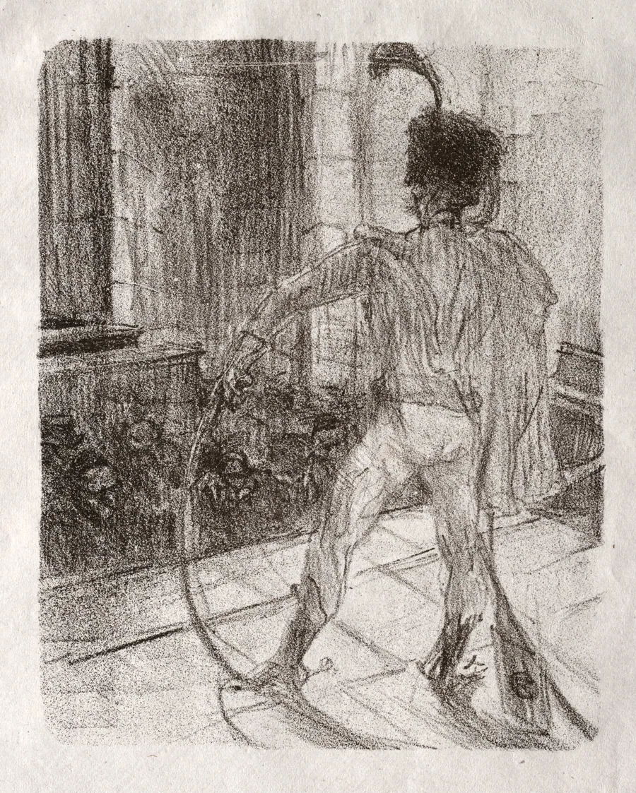 Schlomé Fuss in the Synagogue by Henri de Toulouse-Lautrec