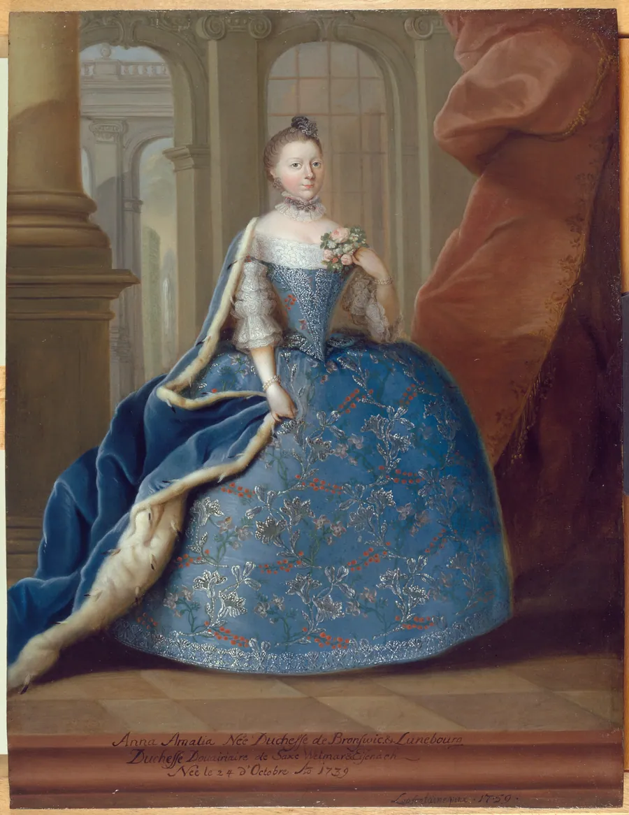 Anna Amalia, hertuginde af Braunschweig og Lünebourg by Ludolf Lafontaine