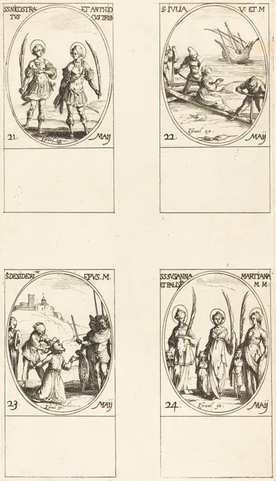Sts. Nicostratus and Anthiocus; St. Julia; St. Desiderius; Sts. Susanna, Palladia, and Martiana