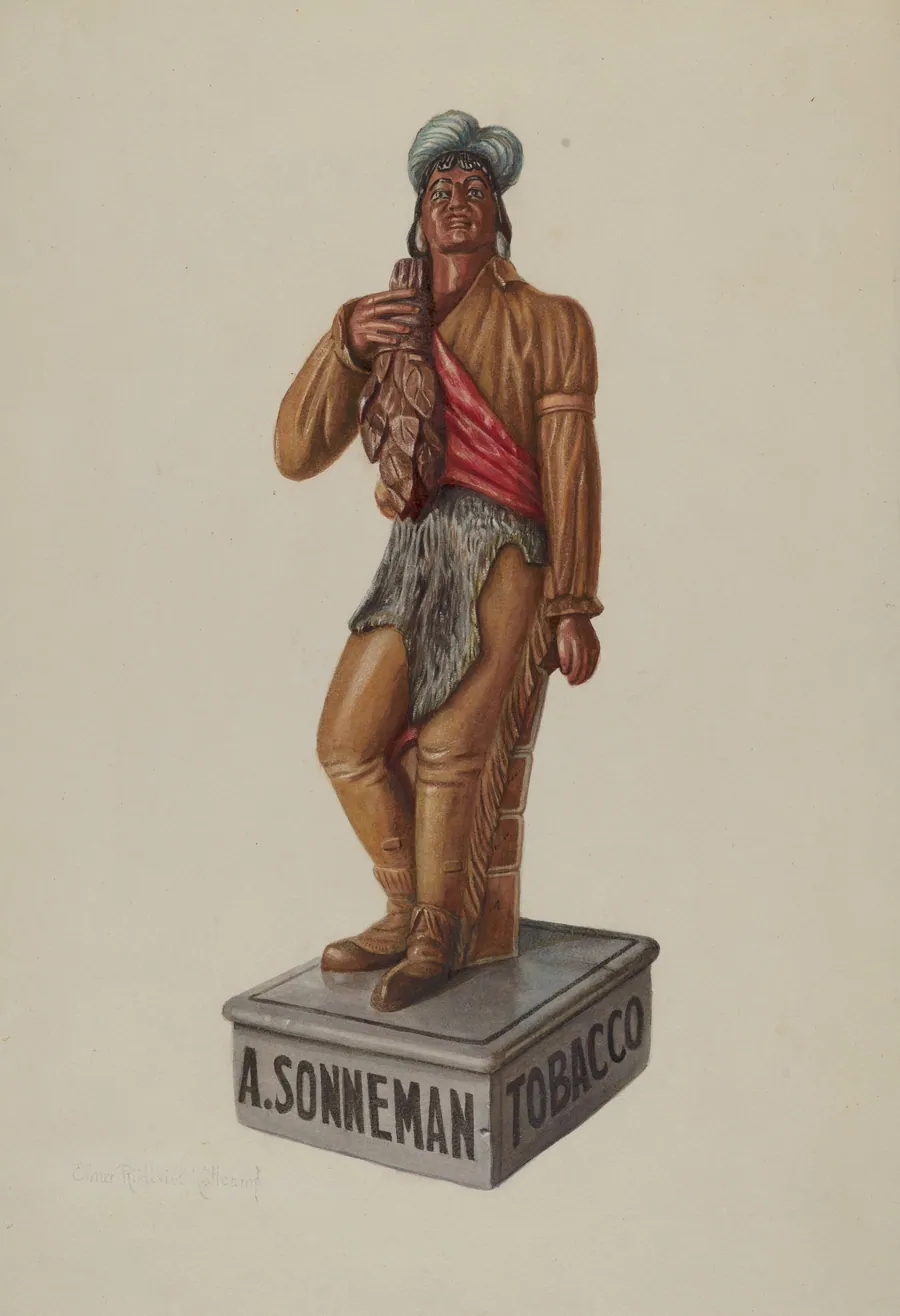 Cigar Store Indian by Elmer R. Kottcamp